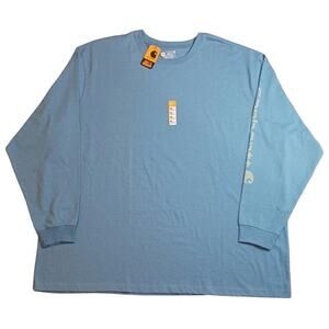 Carhartt Loose Fit Heavyweight Longsleeve Logo Sleeve Graphic Shirt sz:4XL  NWT